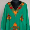Green Georgette Aari Work Kaftan Top L43