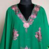 Green Georgette Aari Work Kaftan Top L45