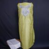 Lime & White Silk 3pc Suit with Tilla Work