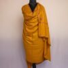 Mustard Gents Shawl With Sozni Handwork