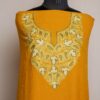 Mustard Crush Cotton 2pc Suit with Aari Work
