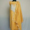 Mustard Silk 3pc Suit with Tilla Embroidery