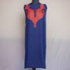 Navy Blue Summer Cool 2pc Suit with Aari Handwork