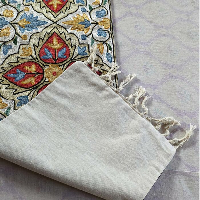 CharPosh Chainstitch Silk Handmade Runner 4×1 ft - Image 3