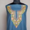 UCLA Blue Ruby Cotton 2pc Suit with Aari And Tilla Work