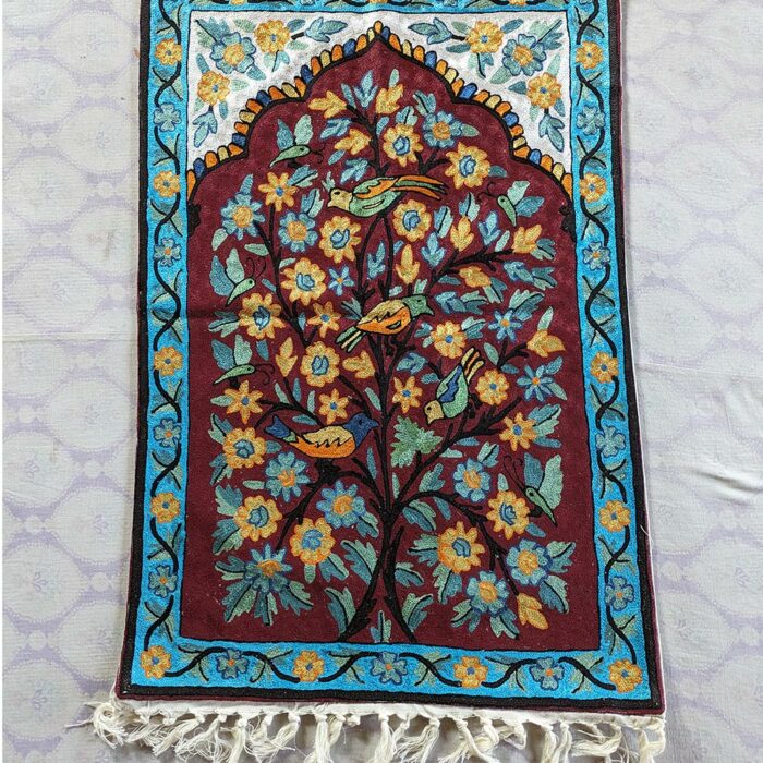 Charming Tree of Life 3x2 Kashmiri Chainstitch Wall Hanging