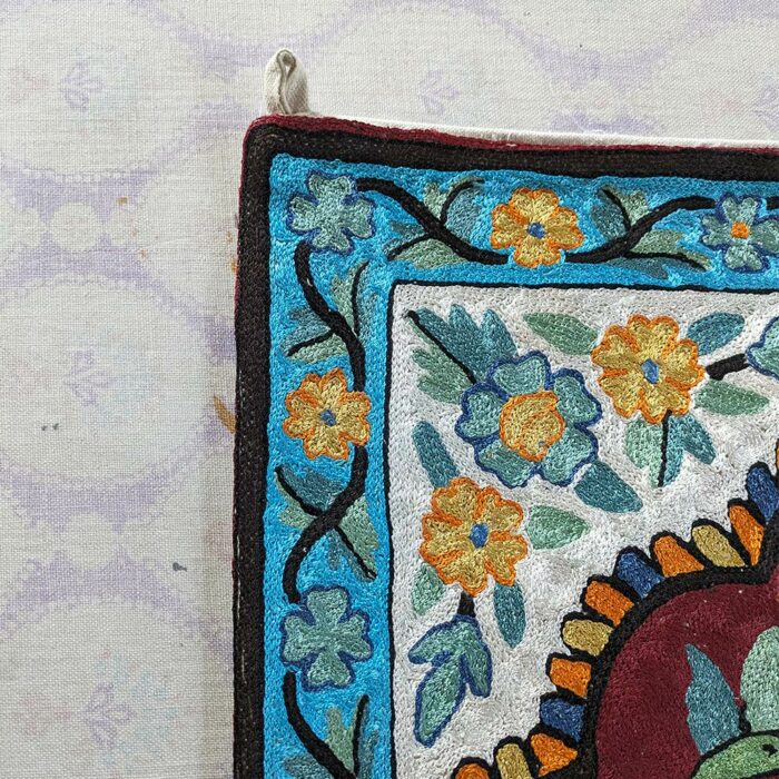 Charming Tree of Life 3x2 Kashmiri Chainstitch Wall Hanging - Image 2