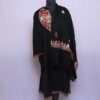 Black Semi Pashmina Ari Pheran with Stole