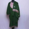 Green Semi Pashmina Ari Pheran with Stole