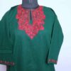 Bottle Green Cashmilon Ari Pheran (L40)