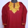 Maroon Cashmilon Ari Pheran (L40)