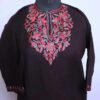 Wine Cashmilon Girls Ari Short Pheran/kurta (L36)