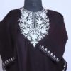 Wine White Woolen Pheran/Short Kurta (L36)