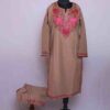 Beige Ruby Cotton Kashmiri Ari Co Ord Set