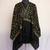 Black Pashmina Beautiful Sozni Work Stole