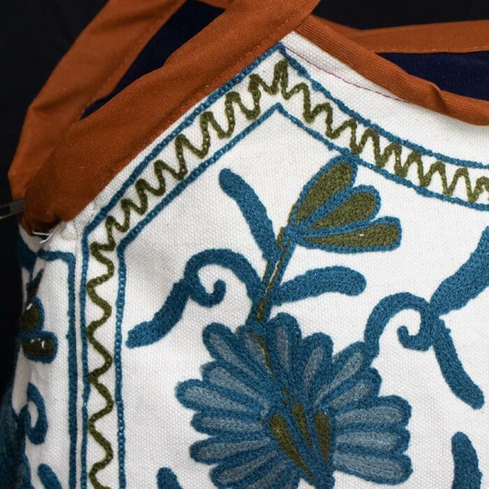 Blue Crewel Casual Handbag - Image 2