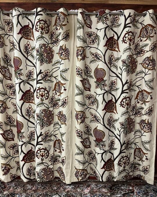 Premium Duck Cotton Handmade Crewel Work Curtain
