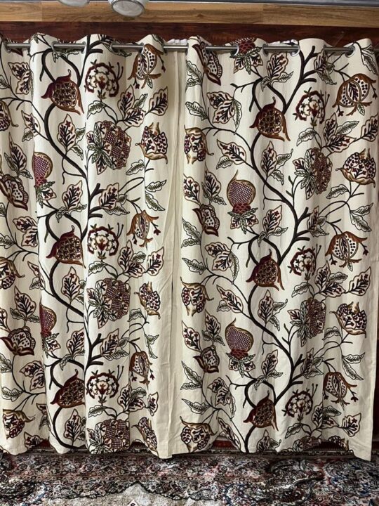 Premium Duck Cotton Handmade Crewel Work Curtain