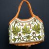 Green Crewel Casual Handbag
