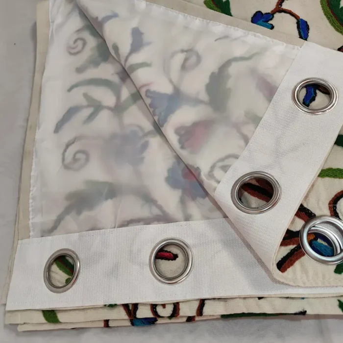 Multicolor Kashmiri Handmade Crewel Work Curtain - Image 7