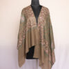 Beige Pashmina Beautiful Sozni Work Stole