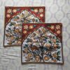 Tree of Life Chainstitch Cushion Cover 16×16 (Pair)