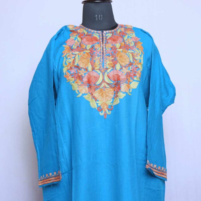 Chashma Shahi Blue Premium Cashmilon Ari Pheran