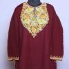 Maroon Posh Premium Cashmilon Ari Pheran