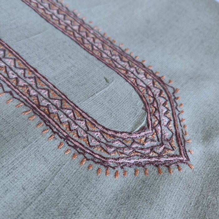 Pista Green Men Unstitched Kurta Pyjama - Image 3