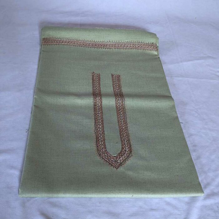 Pista Green Men Unstitched Kurta Pyjama