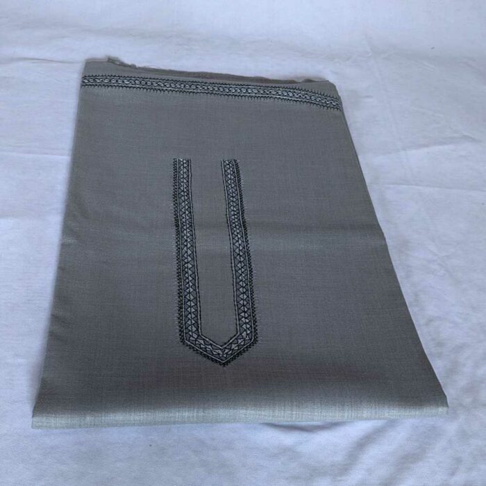 Grey Men Unstitched Kurta Pyjama