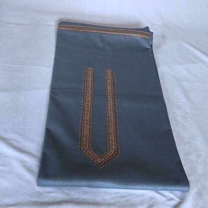 Greyish Blue Aftaab Unstitched Kurta Pyjama
