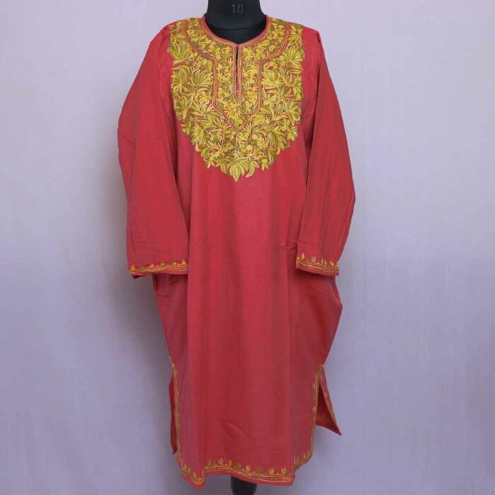 Pink Keef Cashmilon Ari Pheran