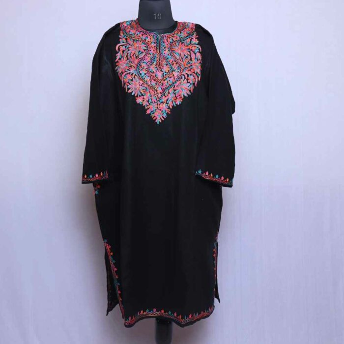 Black Posh Cashmilon Ari Pheran - Image 2
