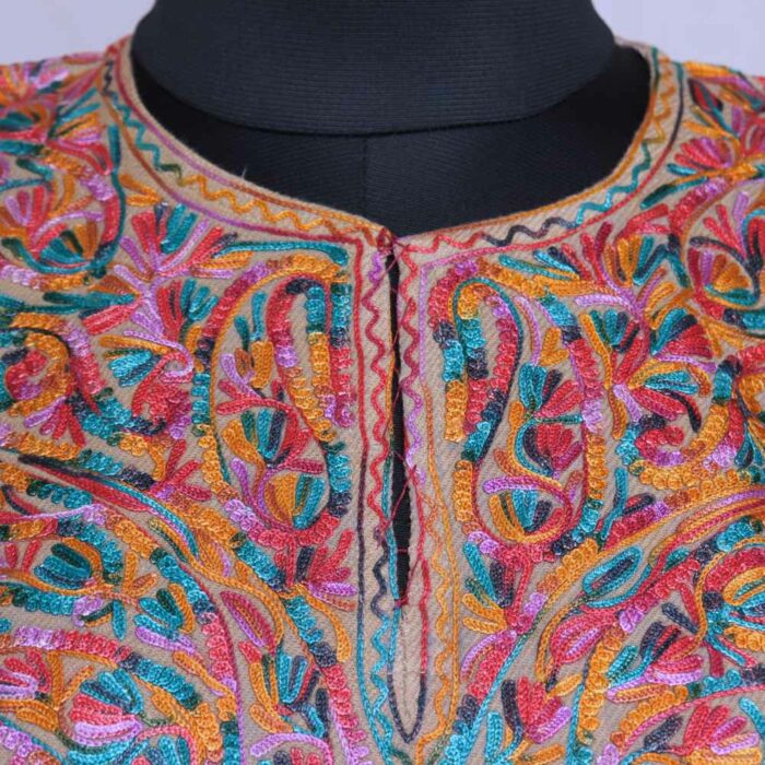 Light Brown Multi Cashmilon Ari Phiran - Image 2