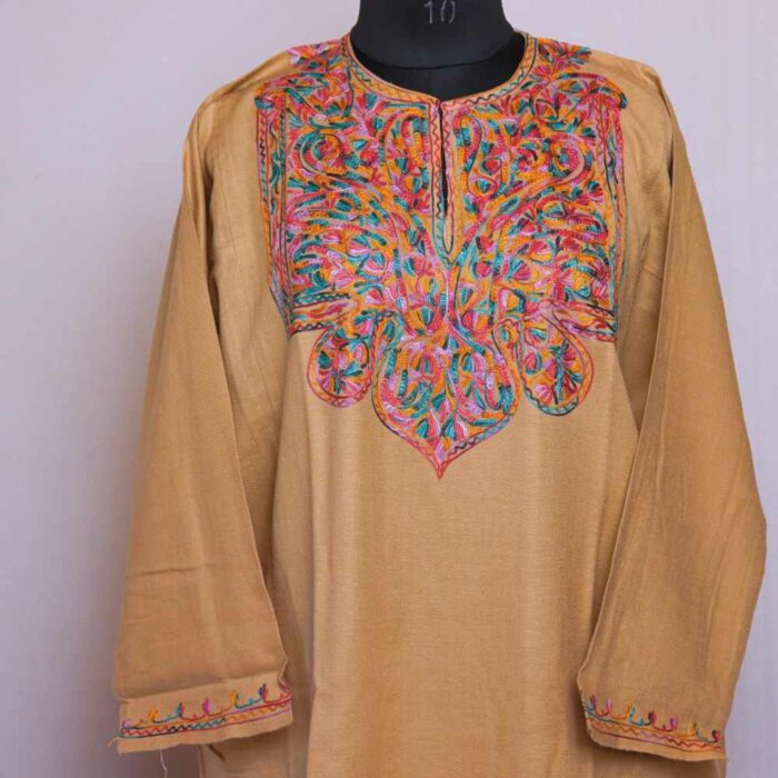Light Brown Multi Cashmilon Ari Phiran - Image 3