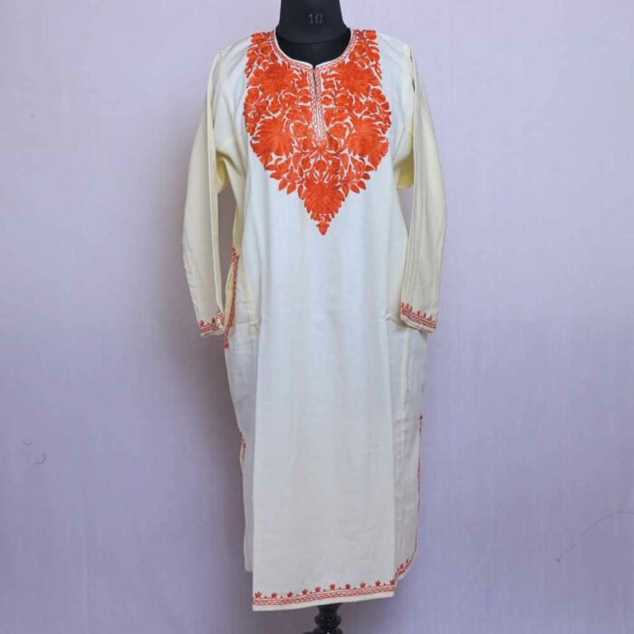 Cream Aftaab Posh Cashmilon Ari Phiran