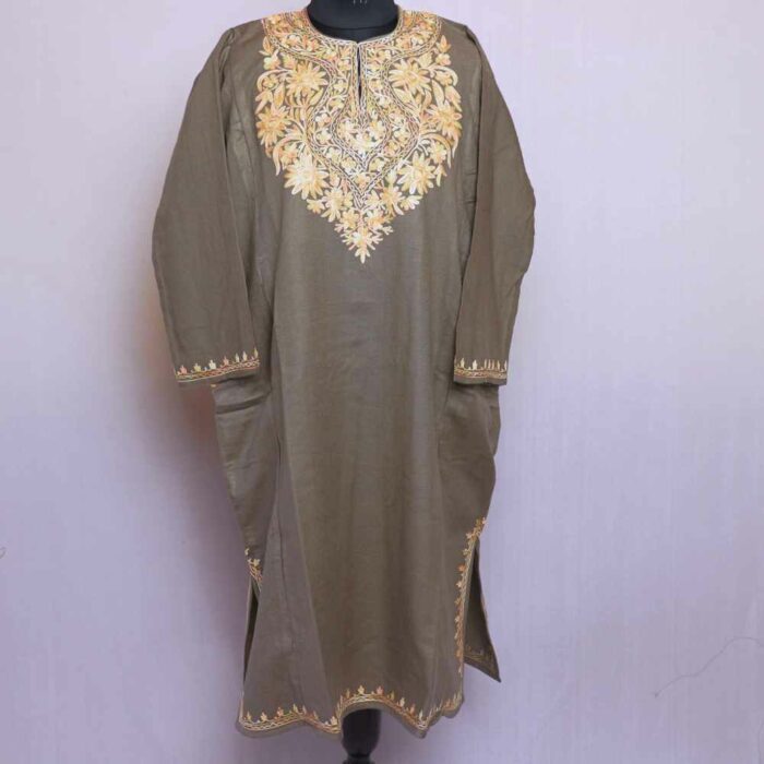 Beige Jhelum Keef Cashmilon Ari Phiran