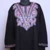Black Kashmiri Winter Phiran for Cozy Comfort