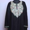 Enchanting Kashmiri Black Cashmilon Aari Pheran