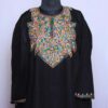 Black Hawli Cashmilon Aari Pheran