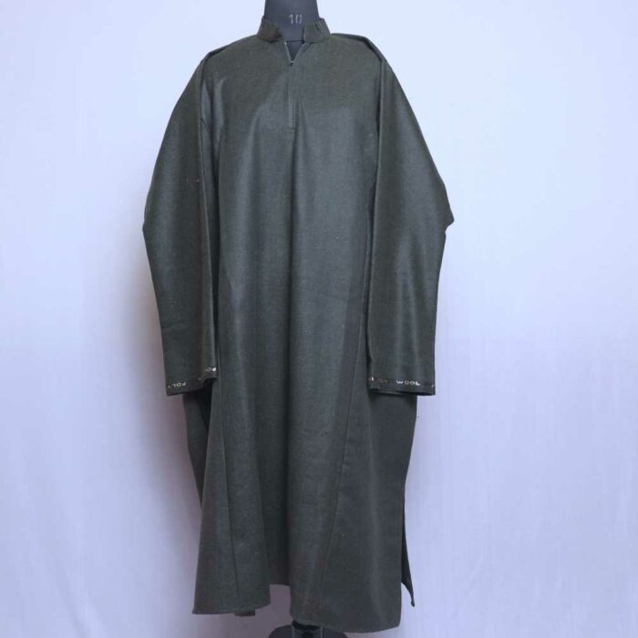 Khaki Green Traditional Men Kashmiri Pheran L48