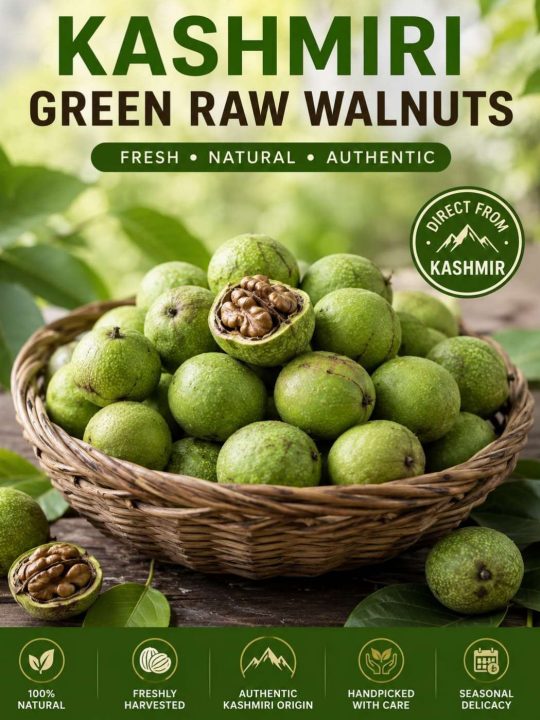 Fresh Wet Walnuts | Green Color - Image 4
