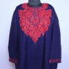 Enchanted Midnight Mystique - Dark Blue Cashmilon Aari Pheran