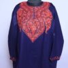Dark Blue Kashmiri Pheran - Elegant Winter Heritage Fashion