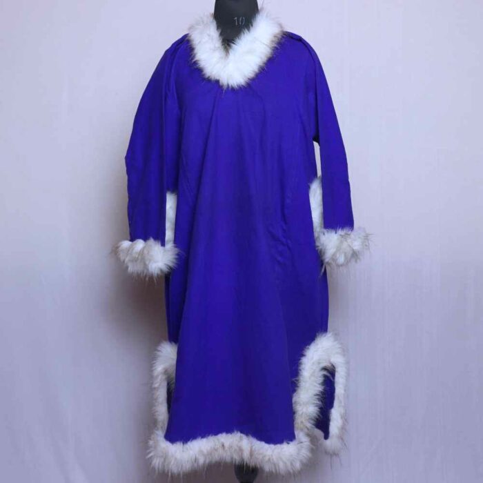 Blue Cashmilon Fur Pheran - Image 2