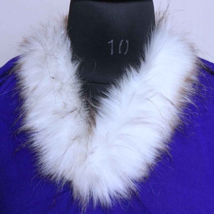 Blue Cashmilon Fur Pheran - Image 3