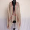 Natural Color Pashmina Sozni Work Stole