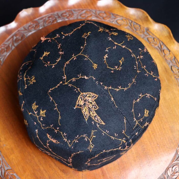 Black Toosha Sozni Handwork Cap - Image 2