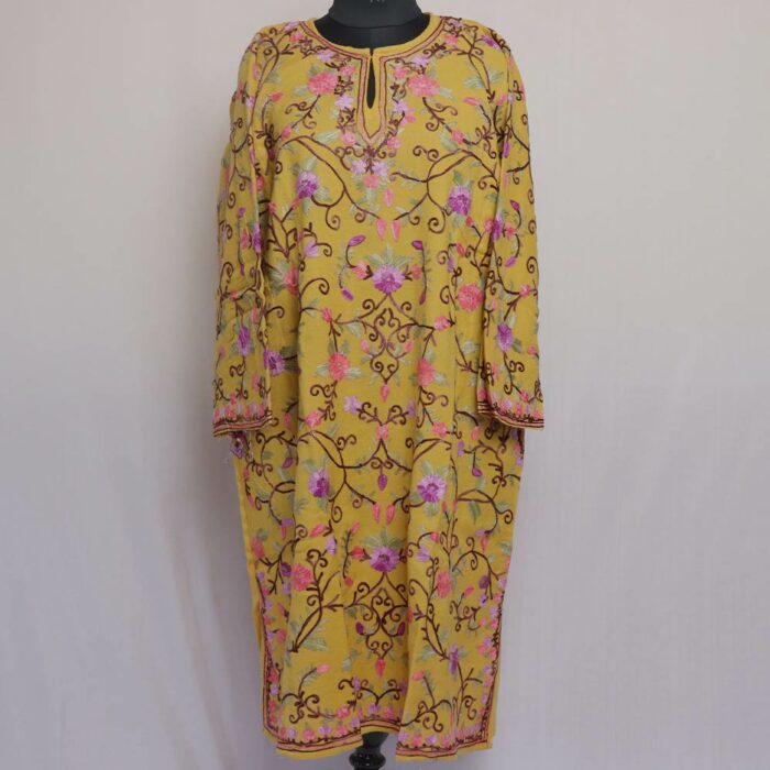 Yellow Raffal Jal Aari Pheran - Image 2